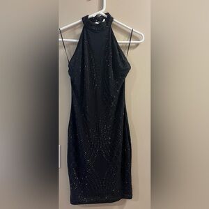Black rhinestoned mini dress from Windsor